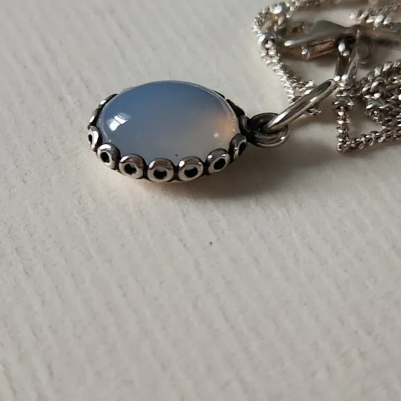Rare Pandora My Friend Chalcedony Small Pendant - 390321CA - Picture 4 of 8
